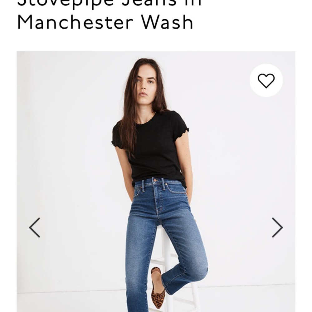 Madewell womens stovepipe skinny jeans